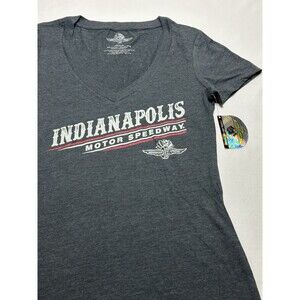 Indianapolis Motor Speedway Classy Shirt Women’s Medium Charcoal Gray Indy NWT